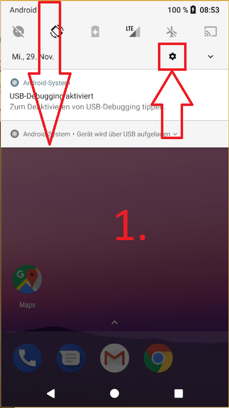 Android-Autokorrektur deaktivieren (Schritt 1)