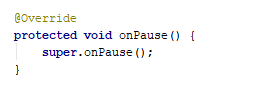 onPause()-Methode