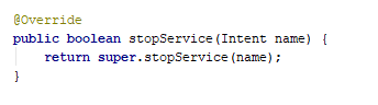 Service: stopService()-Methode