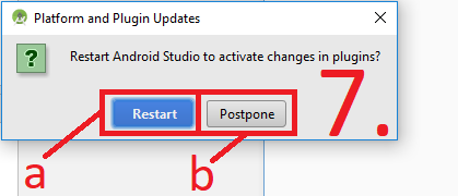 Android-Studio: Plugins hinzufügen (Schritt 7)