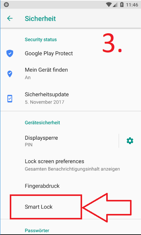 Android-Oreo: Trageerkennung aktivieren (Schritt 3)