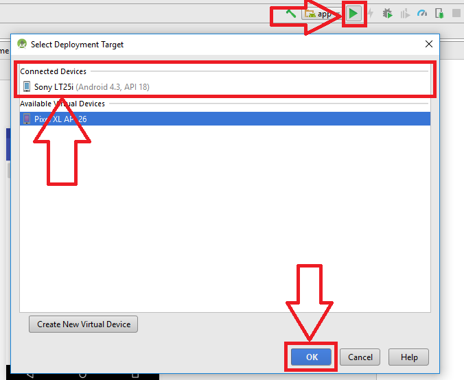 Android-Studio: Debugging über WiFi einrichten (Schritt 5b)