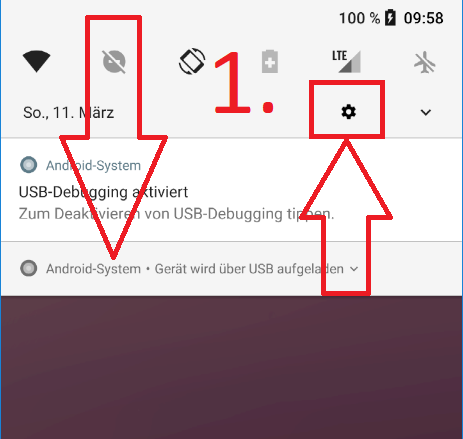 Android 8 (Oreo): Hintergrund ändern (Schritt 1)