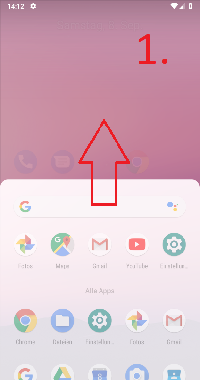 Android 9 (Pie): Android-Backup bei Google-Drive anlegen (Schritt 1)