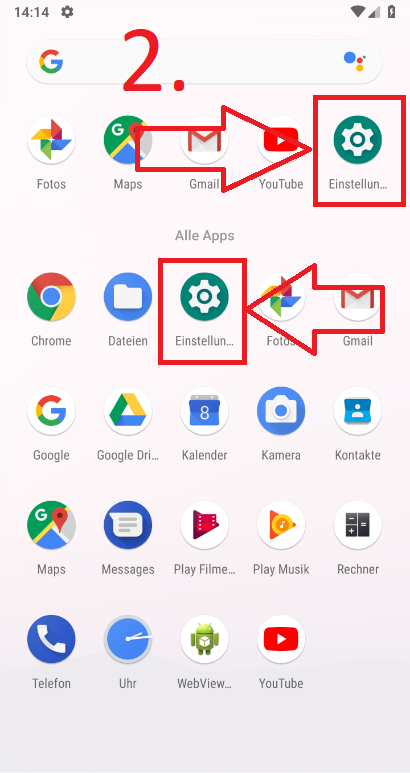 Android 9 (Pie): Auf Werkseinstellungen zurücksetzen (Schritt 2)